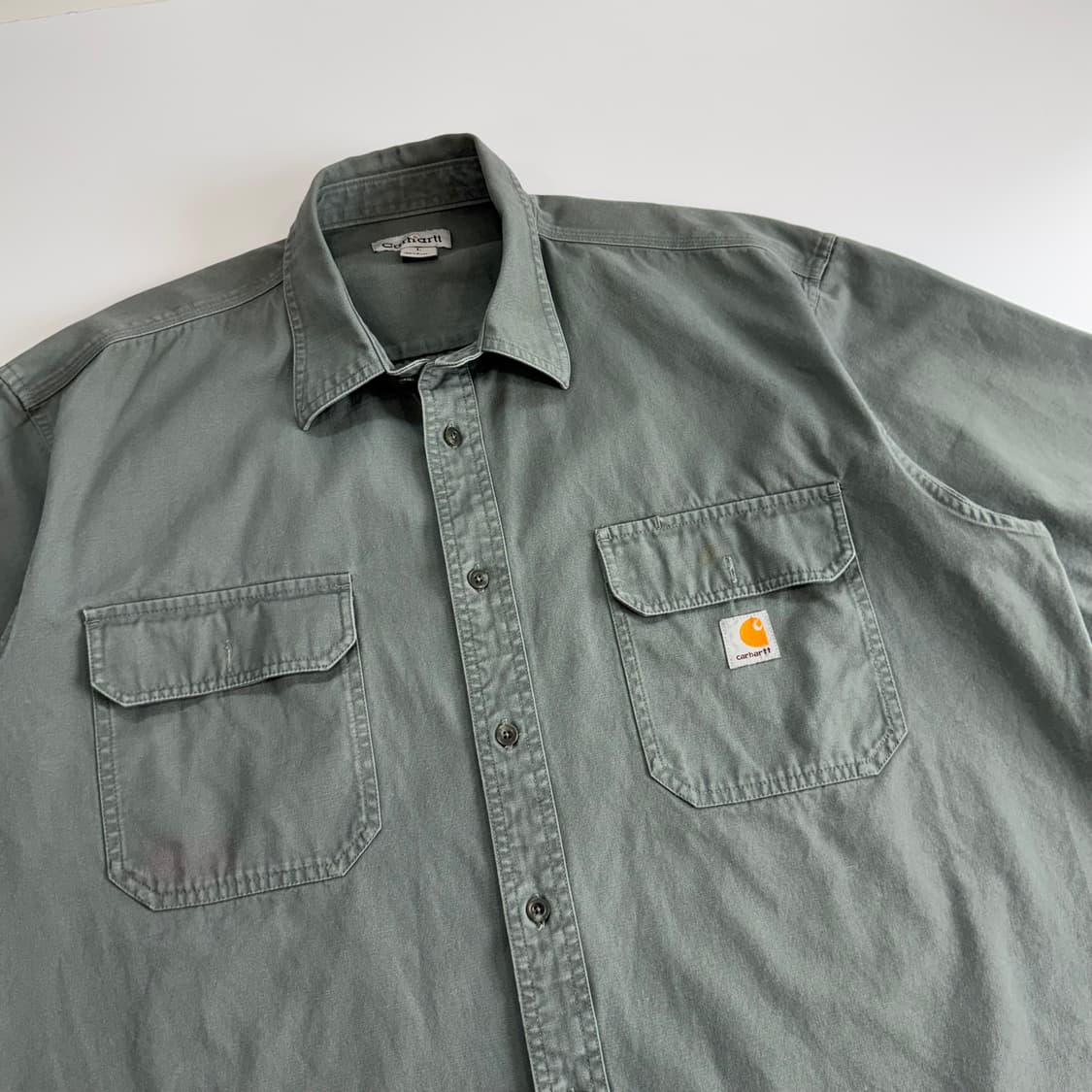 Carhartt 칼하트 원포켓 카키 반팔셔츠   상품이미지4