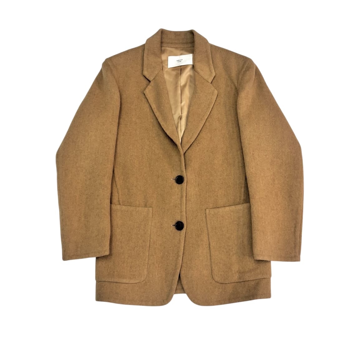 아치더 울 카멜 아웃포켓 자켓 상품이미지1