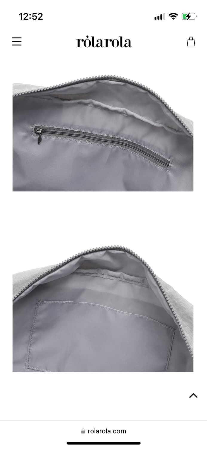 로라로라 실버 리본 더플백 숄더백 상품이미지4