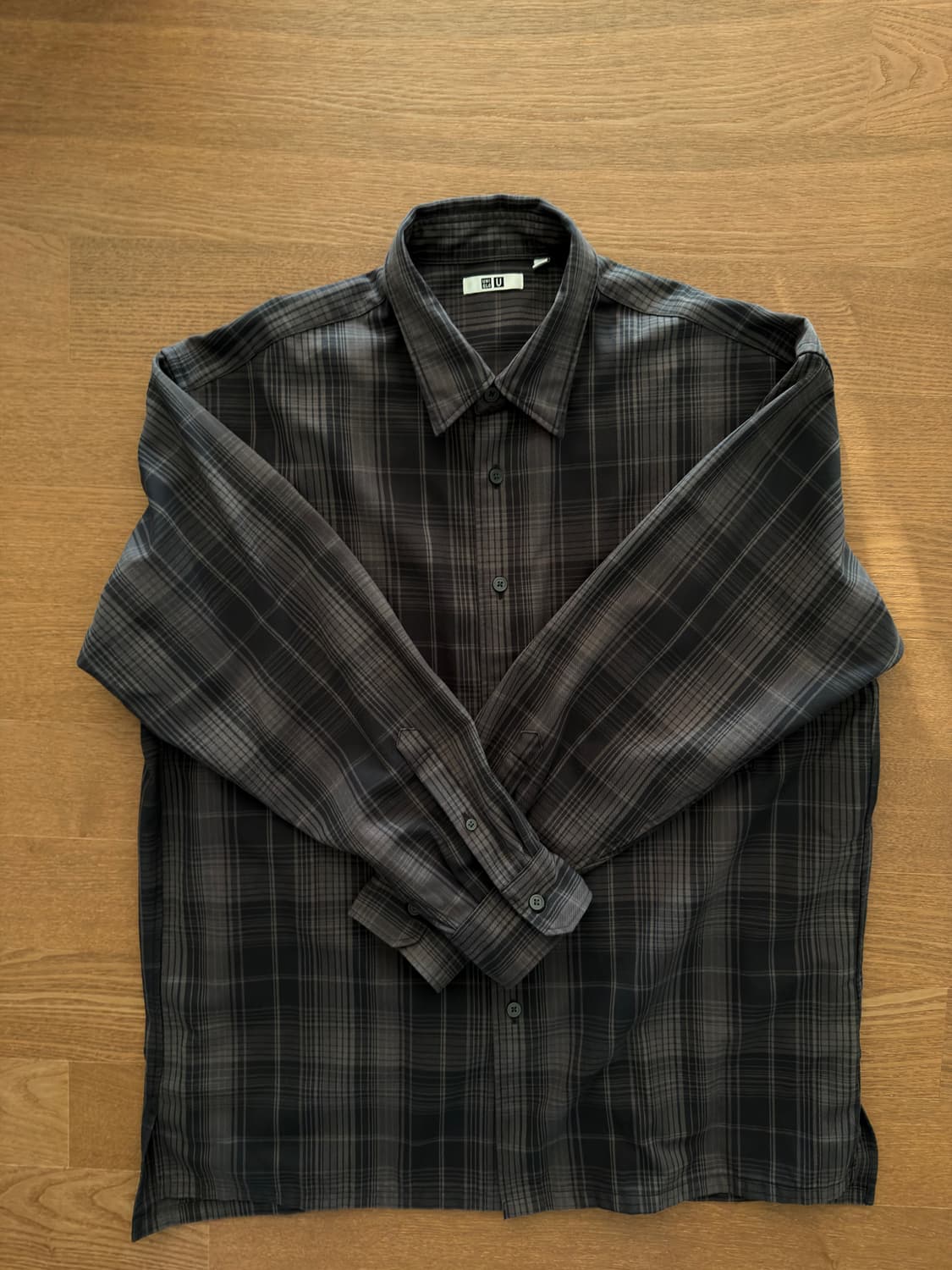 유니클로 U 22ss 플란넬 체크셔츠 XL 상품이미지2