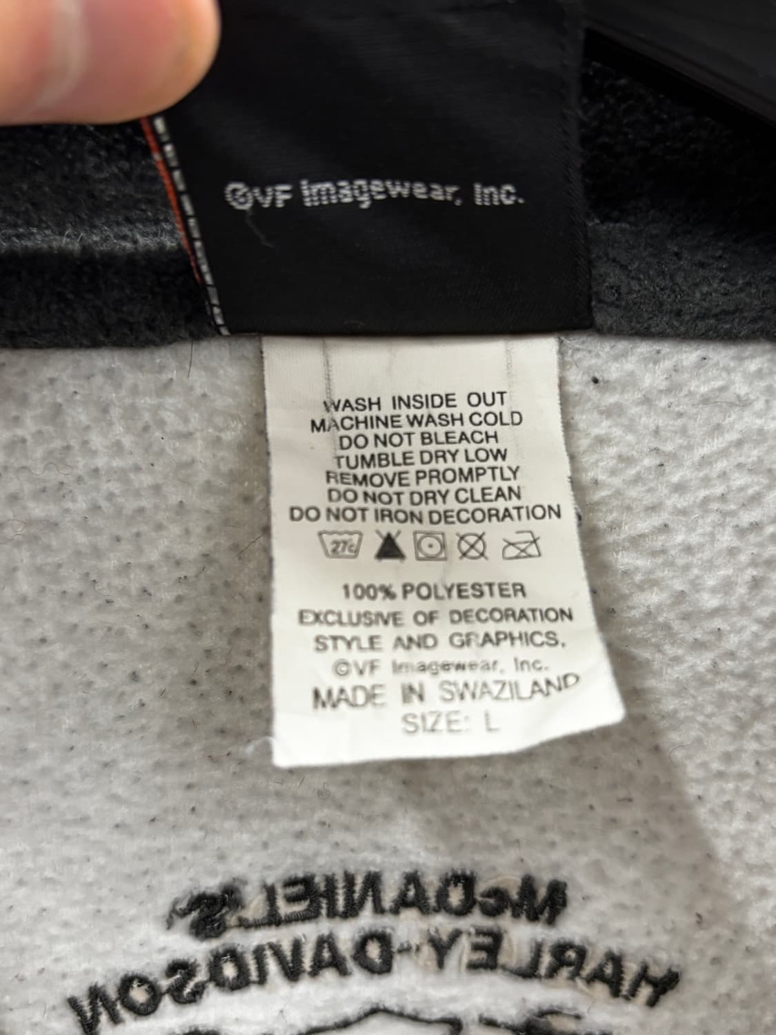 할리데이비슨 반집업 플리스 L 상품이미지4