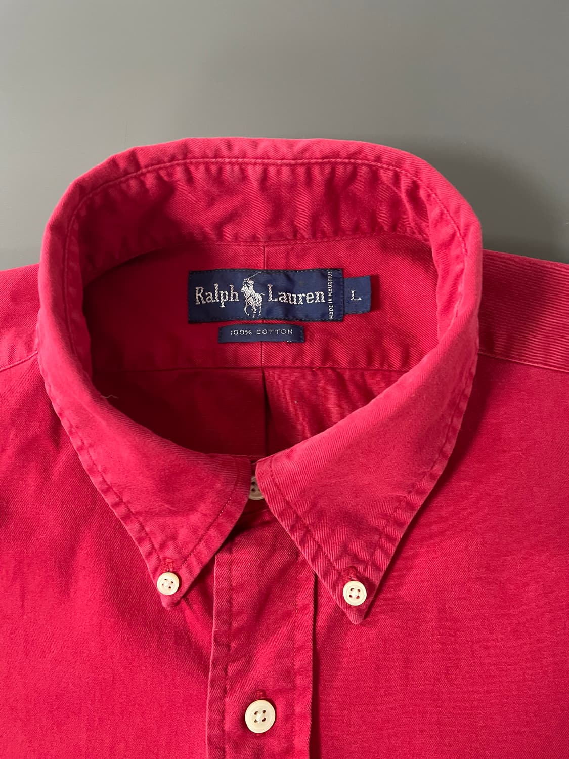 [L] 폴로 랄프로렌 코튼 솔리드 셔츠 BLARIE 핏 상품이미지7