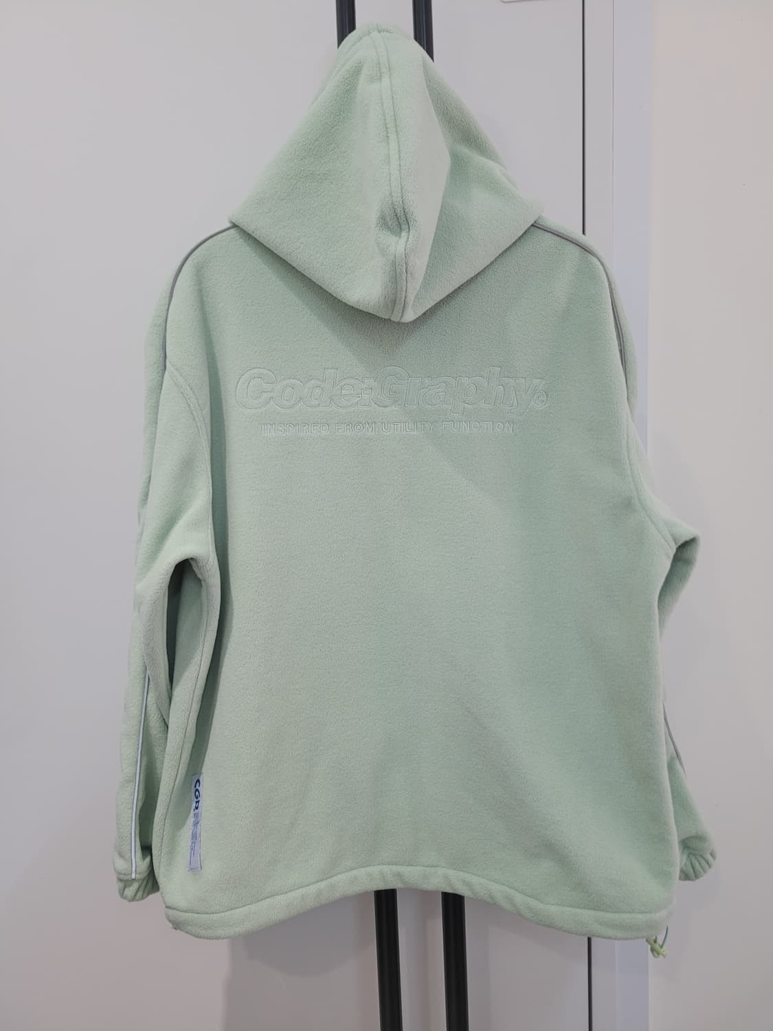 코드그라피 Codeography 오버사이즈 플리스 후드 집업 S 상품이미지5