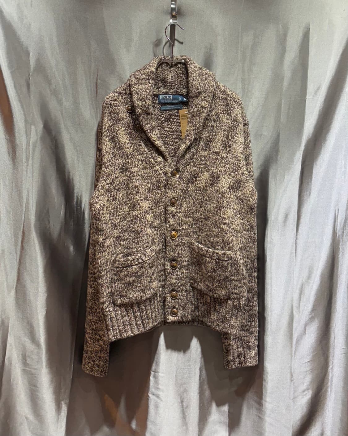 M 폴로랄프로렌 반카라 브라운 믹스 니트 가디건 상품이미지2