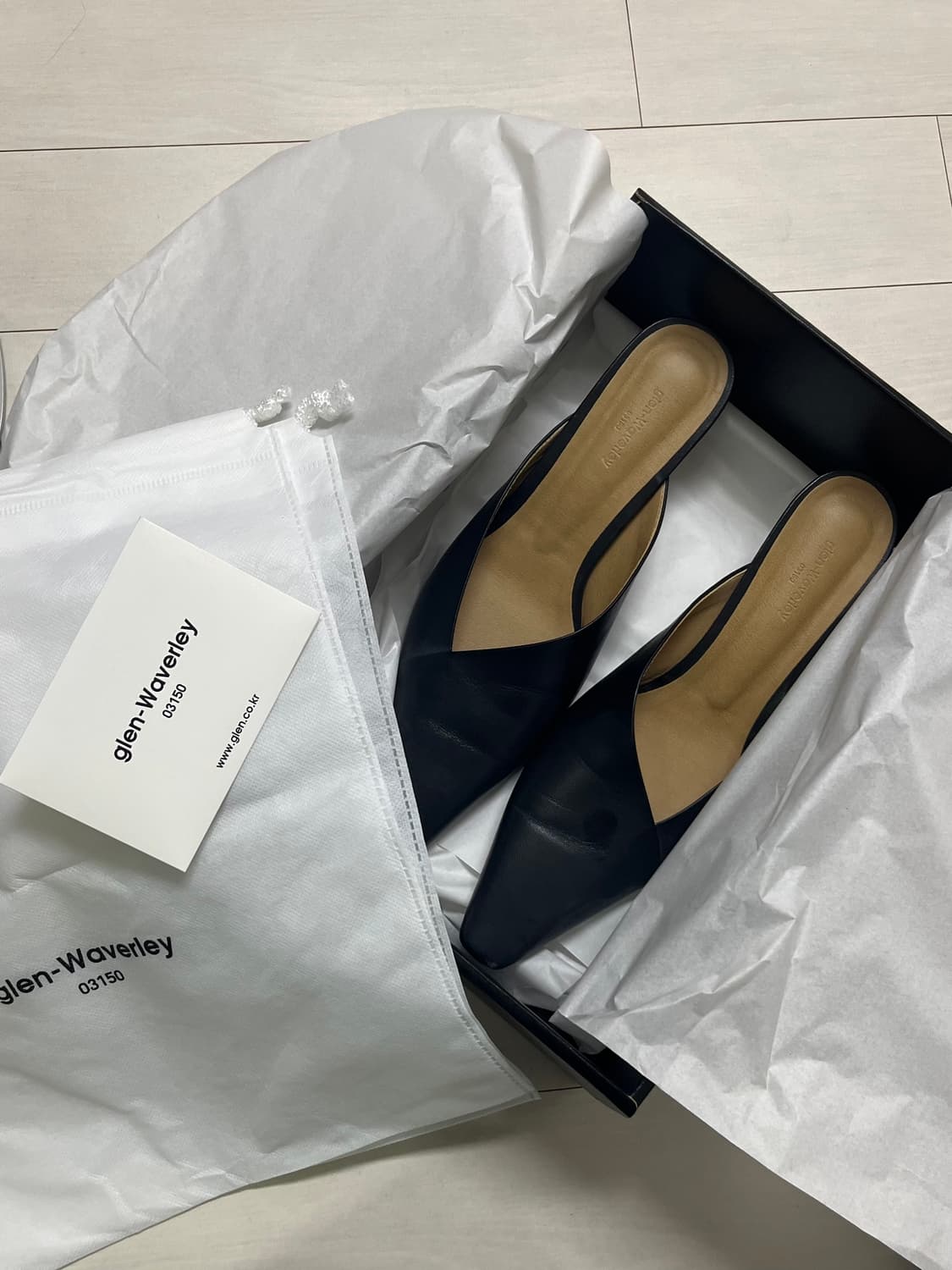 글렌웨이버리03150 블랙 뮬 상품이미지2