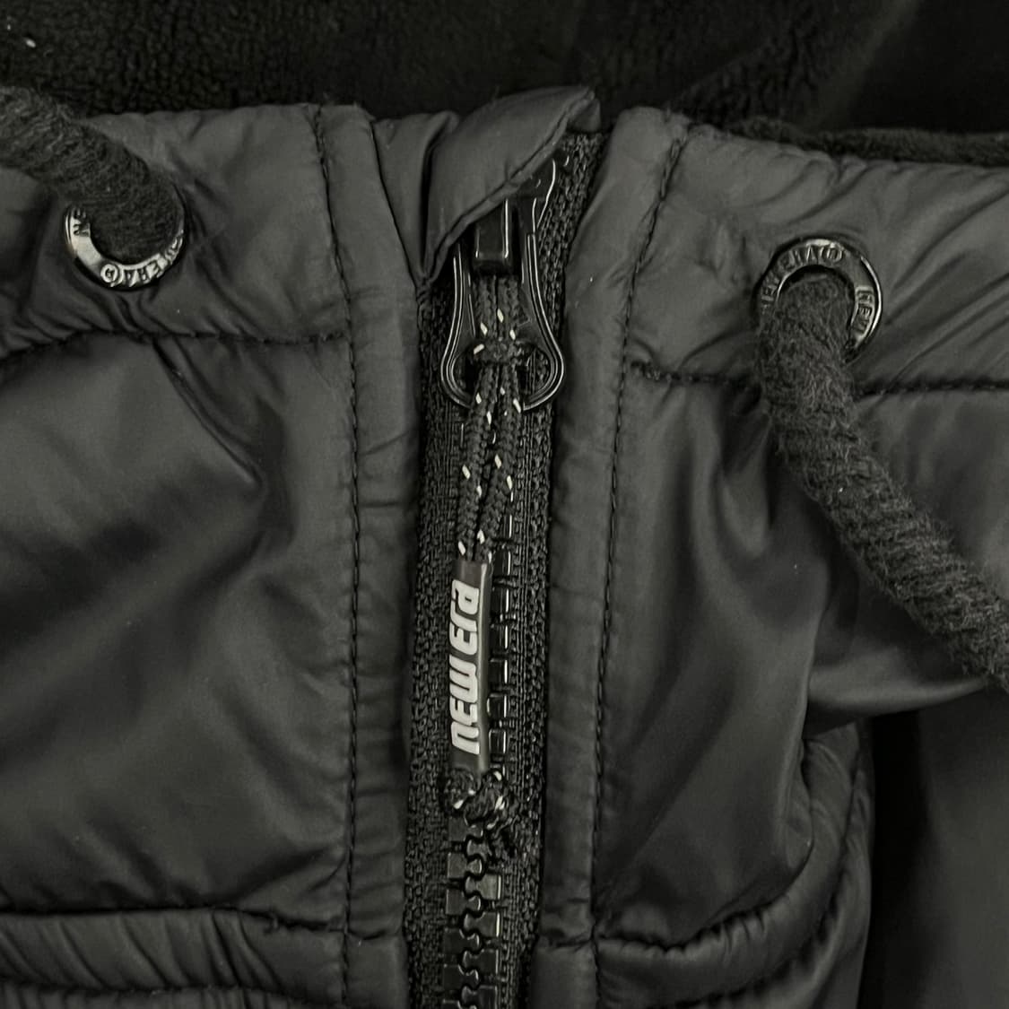 [정품/L] 뉴에라 블랙 아노락 후드 패딩 점퍼 b18 상품이미지8