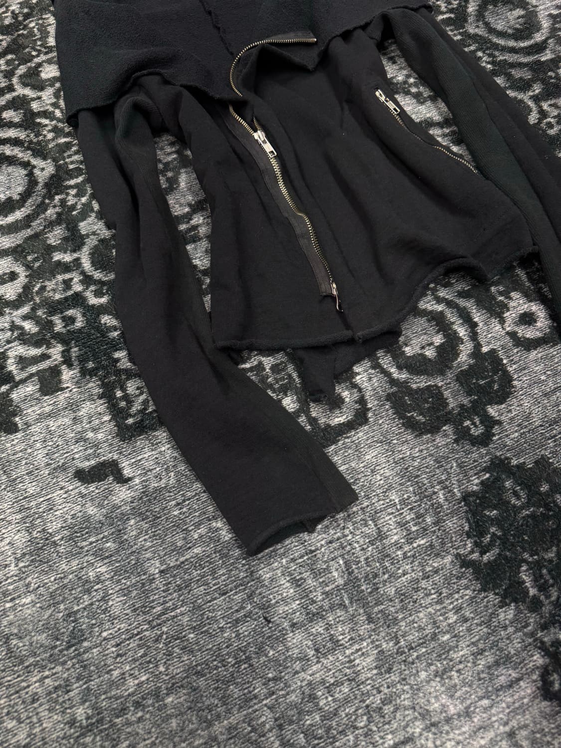 Unknown asymmetric rider sweat zip up 상품이미지4