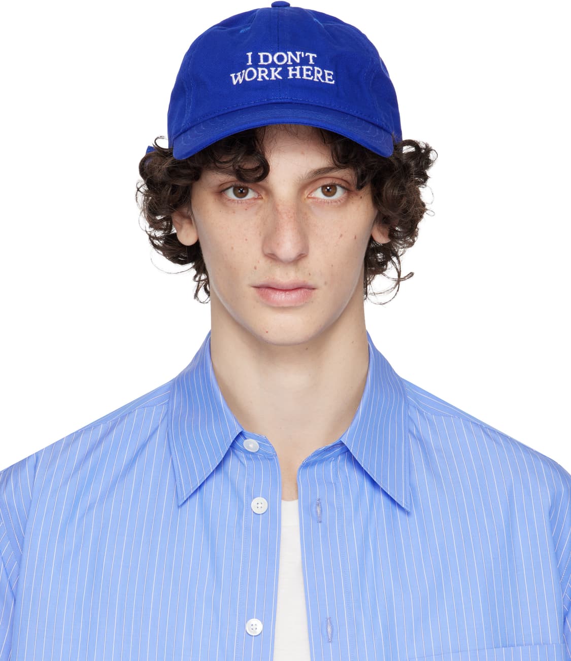 IDEA I don’t work here 캡 모자 블루 새상품 상품이미지2