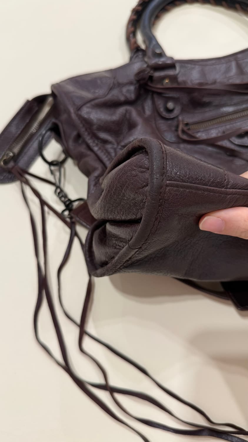 발렌시아가 클래식 시티백 모터백 브라운 미디움 상품이미지9