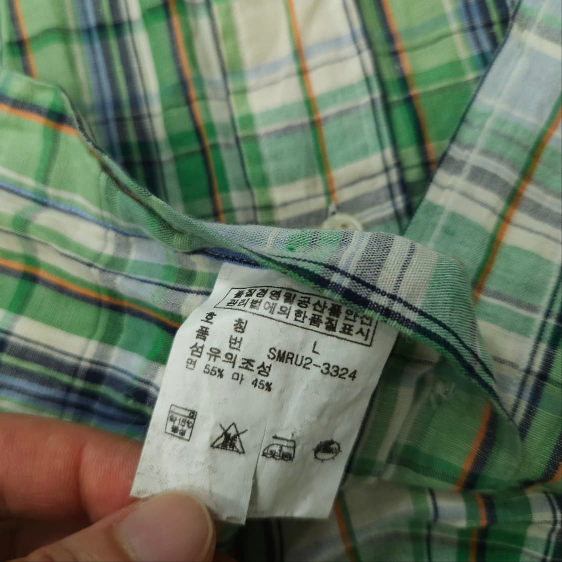 폴로 랄프 로렌 린넨 블렌드 반팔 셔츠 L 상품이미지4