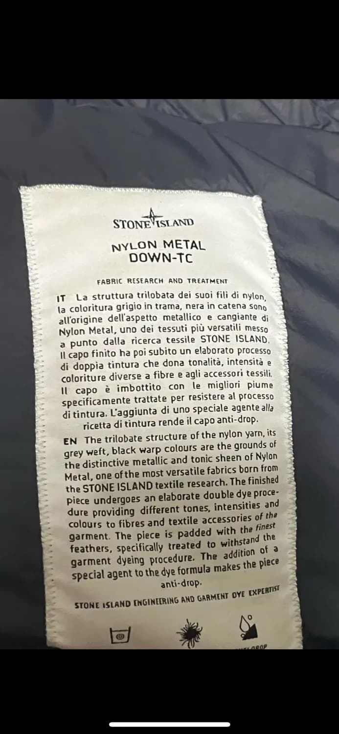 스톤아일랜드 나일론메탈 TC 패딩  21fw XL 상품이미지4