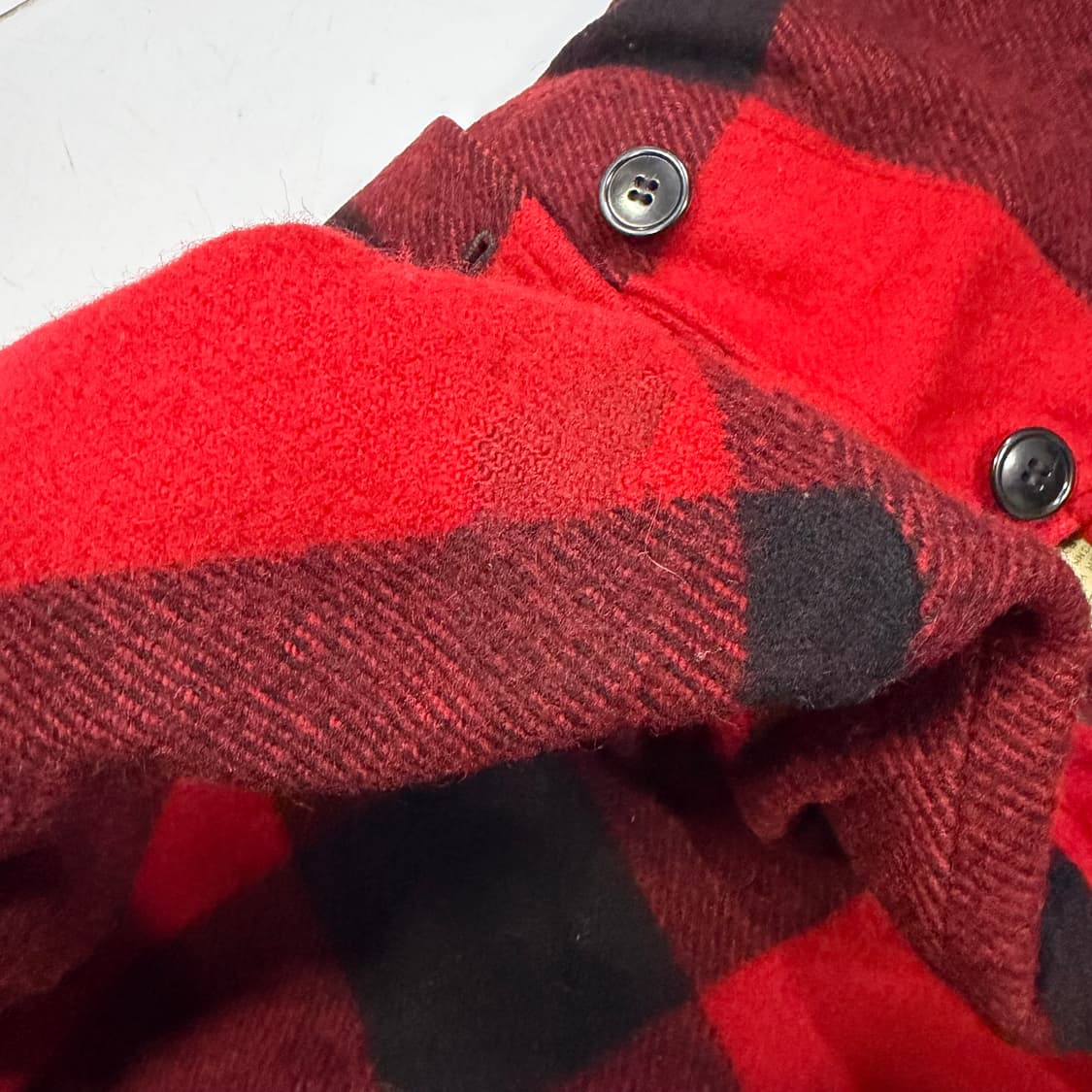 존슨울런밀스 버팔로 체크 후드 울 헌팅 자켓 상품이미지4