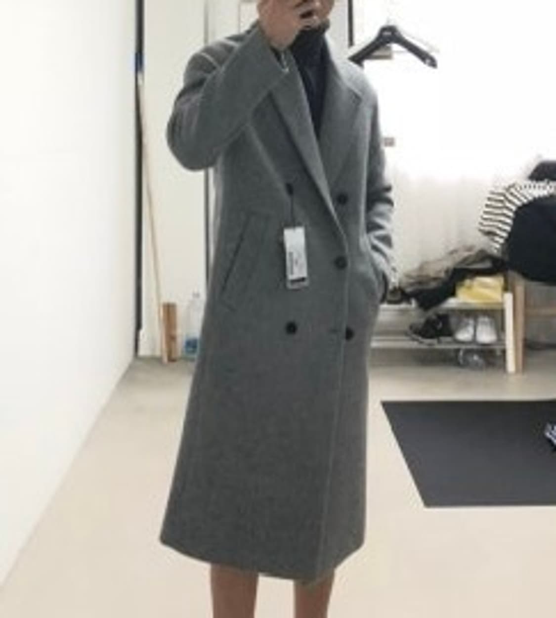 (95)시스템 더블 울 롱코트 상품이미지6