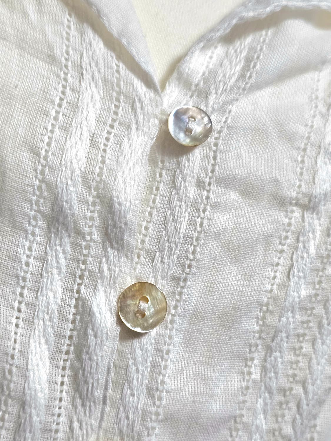 빈티지 셔츠 아우터 레이어드용 자개단추 상품이미지2