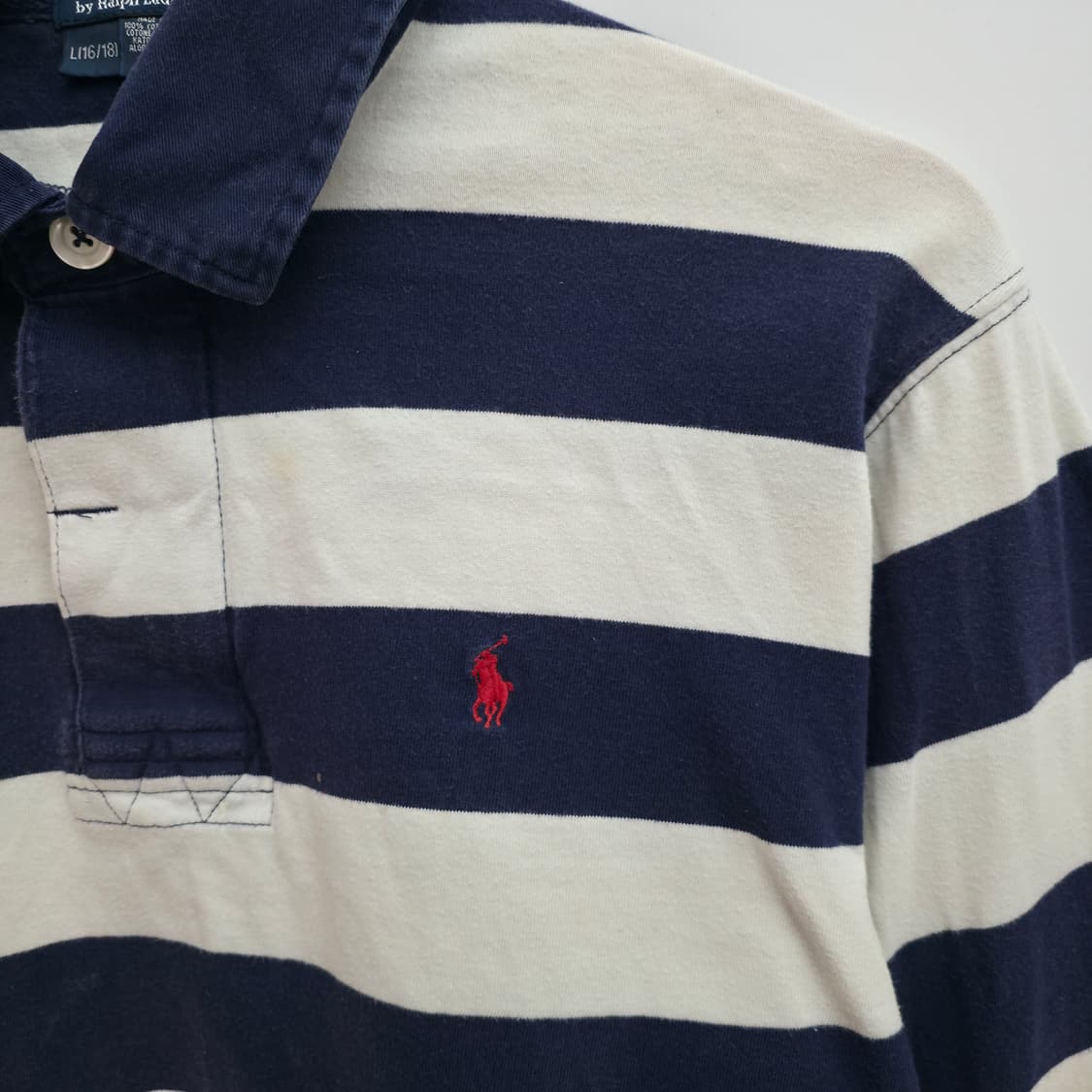 [S] 폴로 랄프로렌 스트라이프 럭비 티 상품이미지4