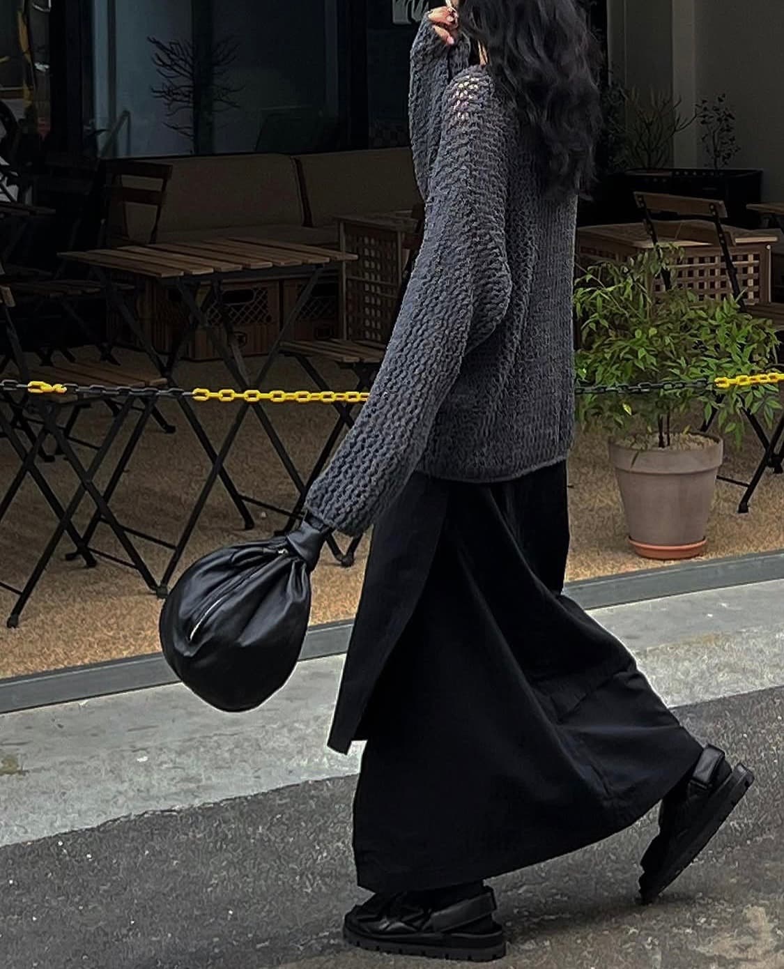 트리밍버드 펀칭 니트 아이보리 상품이미지5