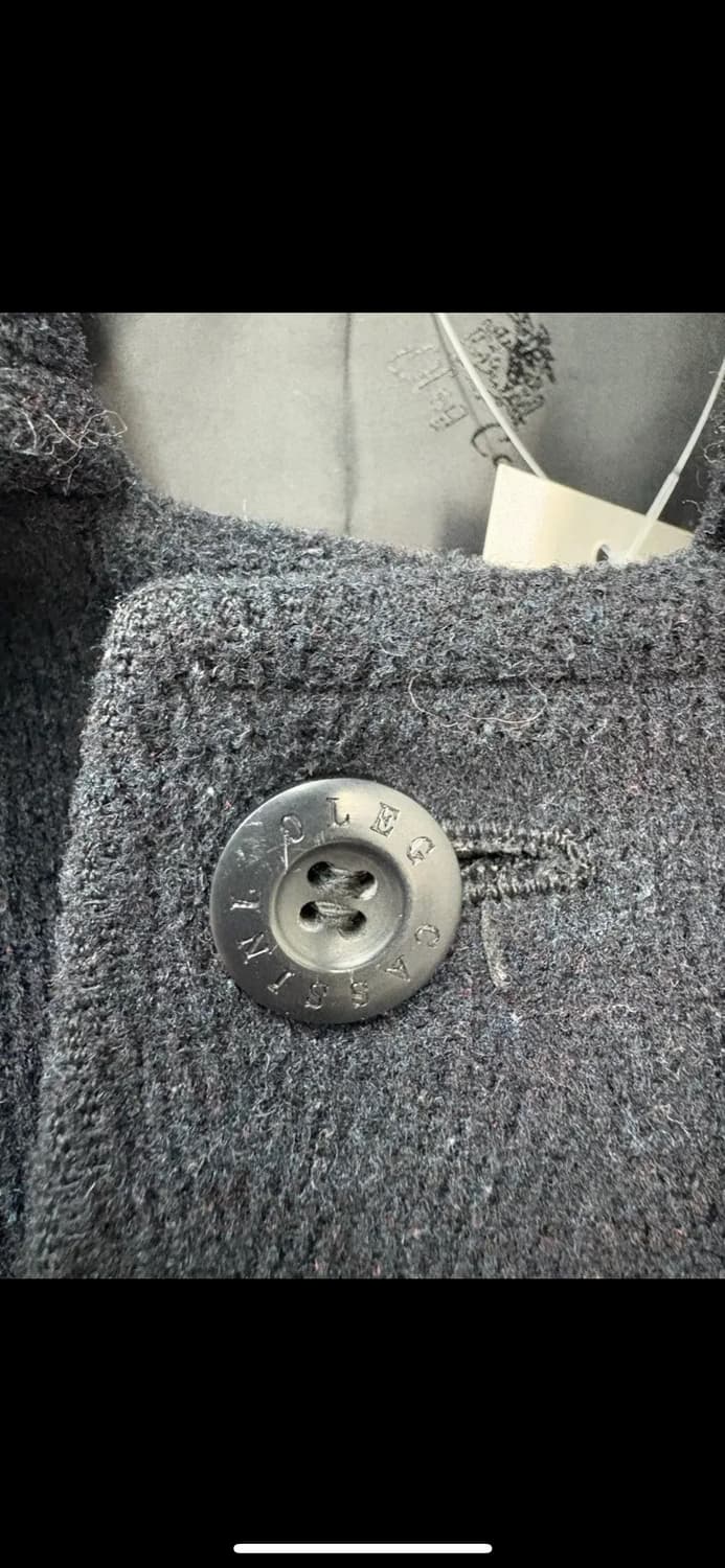 Oleg Cassini 래글런 블랙 코트 H1915 상품이미지4