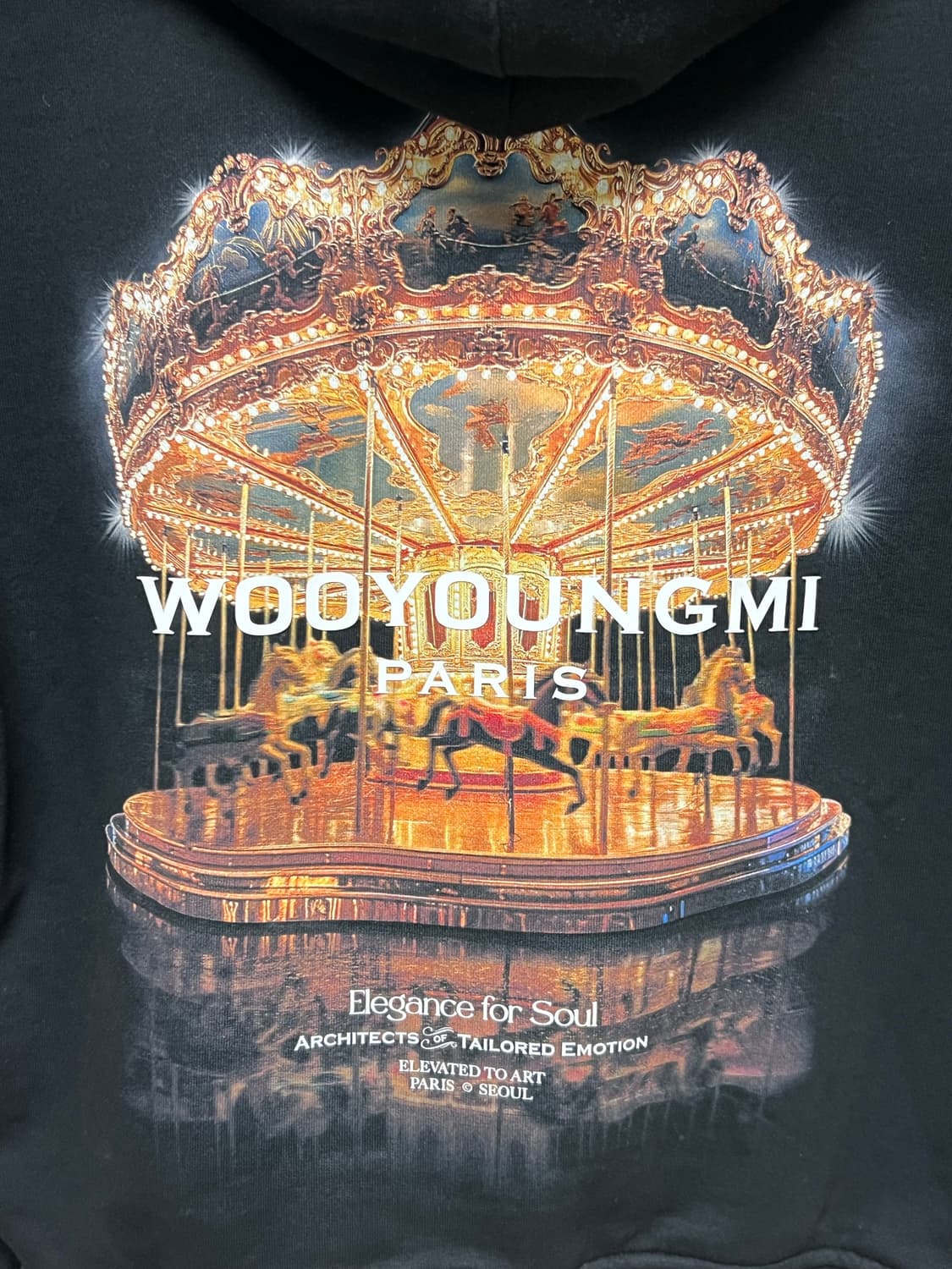 [정품] 44size 26SS 우영미 메리 고 라운드 백 로고 후드티 상품이미지3