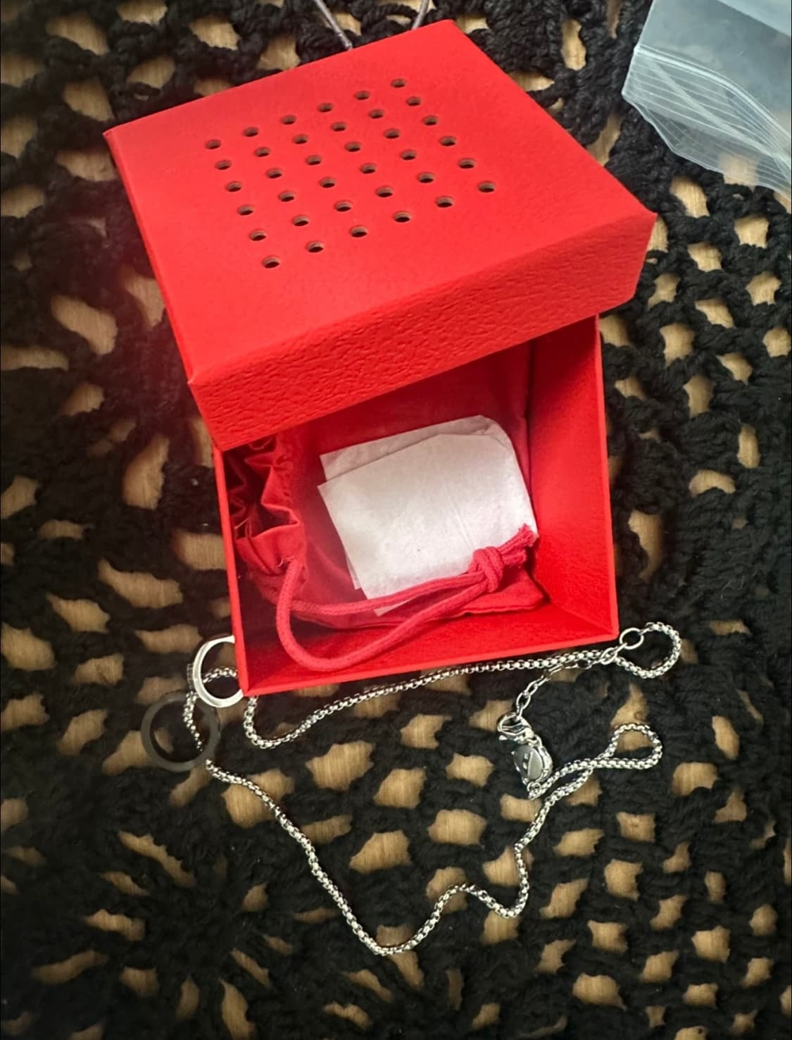 디젤 더블링 실버 체인 목걸이 상품이미지3