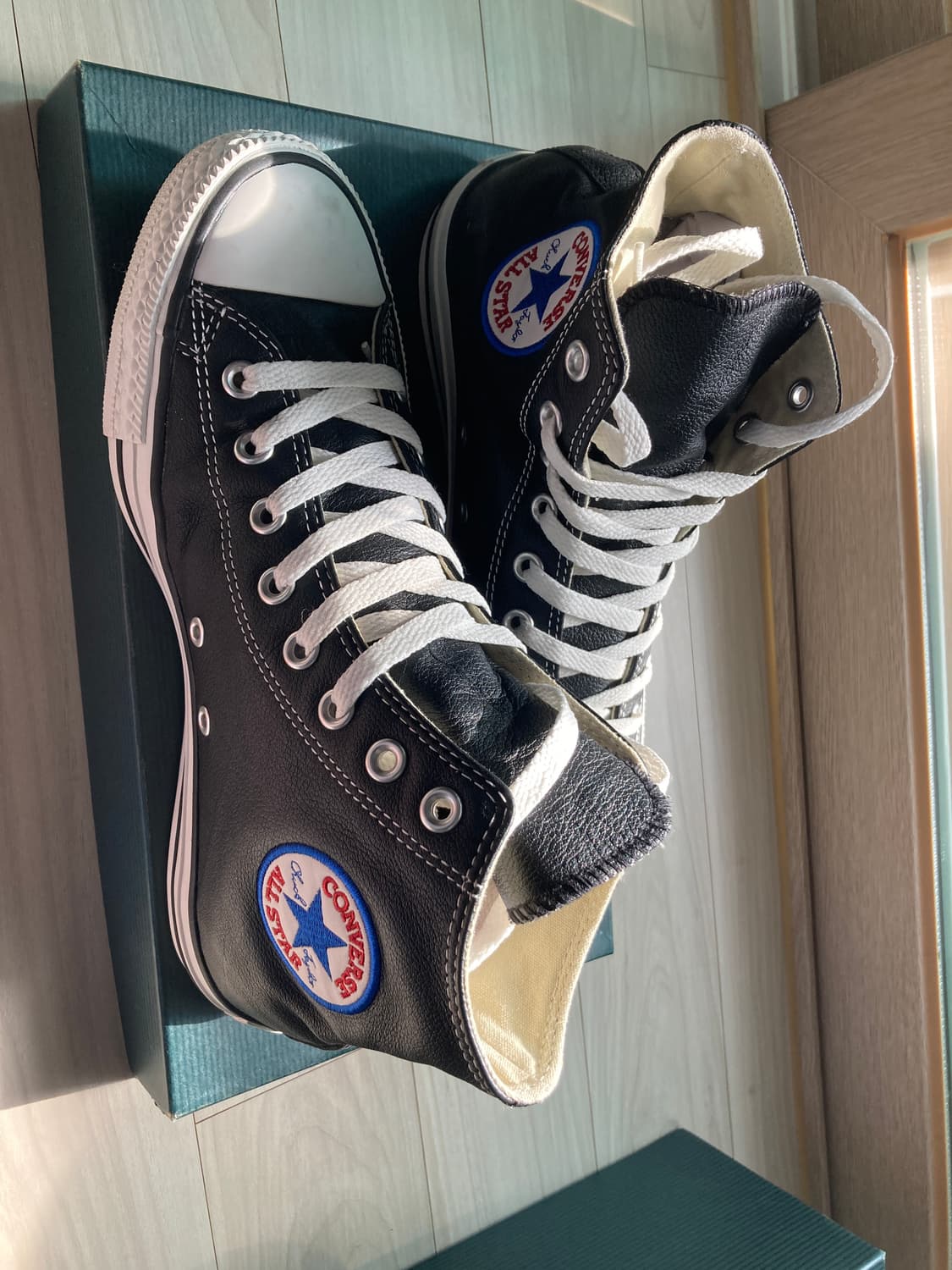 컨버스 척 70 레더 하이 검정색 260mm 상품이미지3