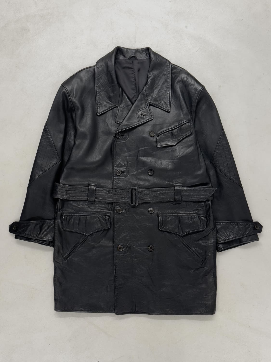 빈티지 레더 코트 상품이미지1