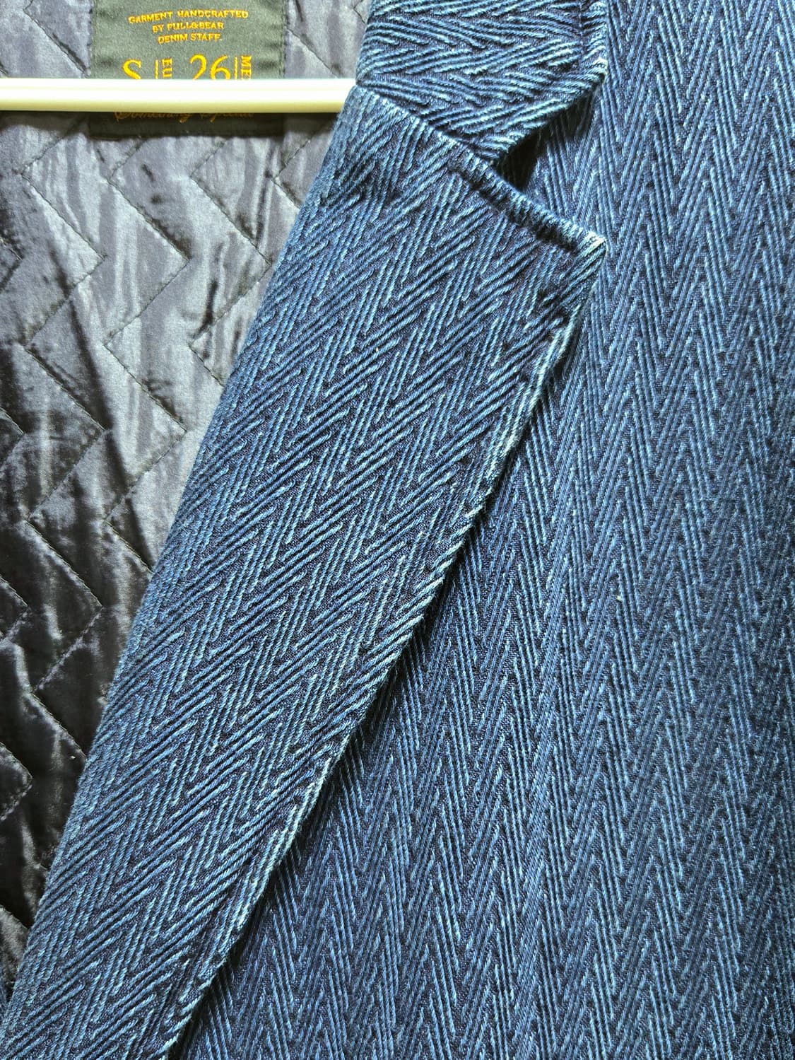 풀앤베어 데님 헤링본 헤비코트 S사이즈 상품이미지3