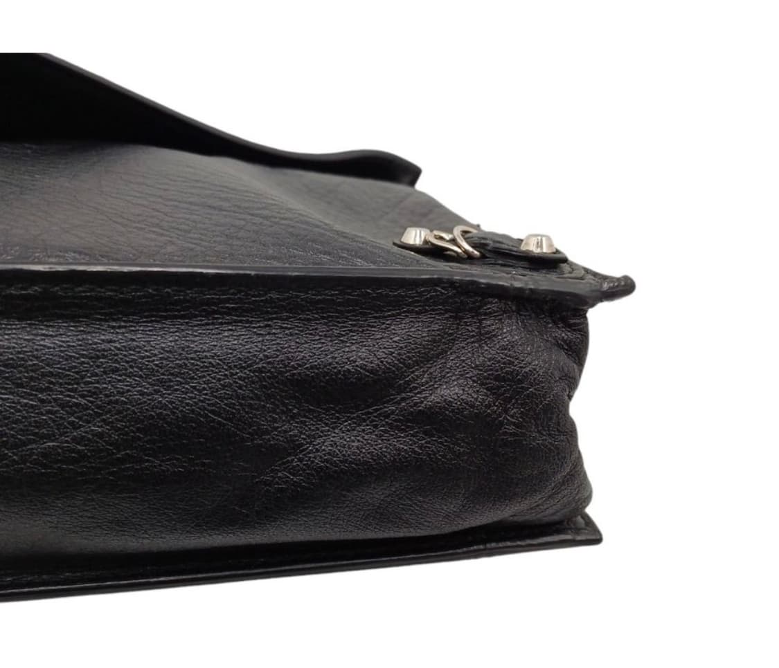 발렌시아가 블랙 파피에르 지퍼 플랩 클러치 상품이미지7