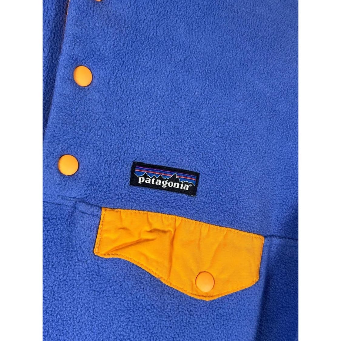파타고니아 신칠라 스냅-T 블루/옐로우 상품이미지2