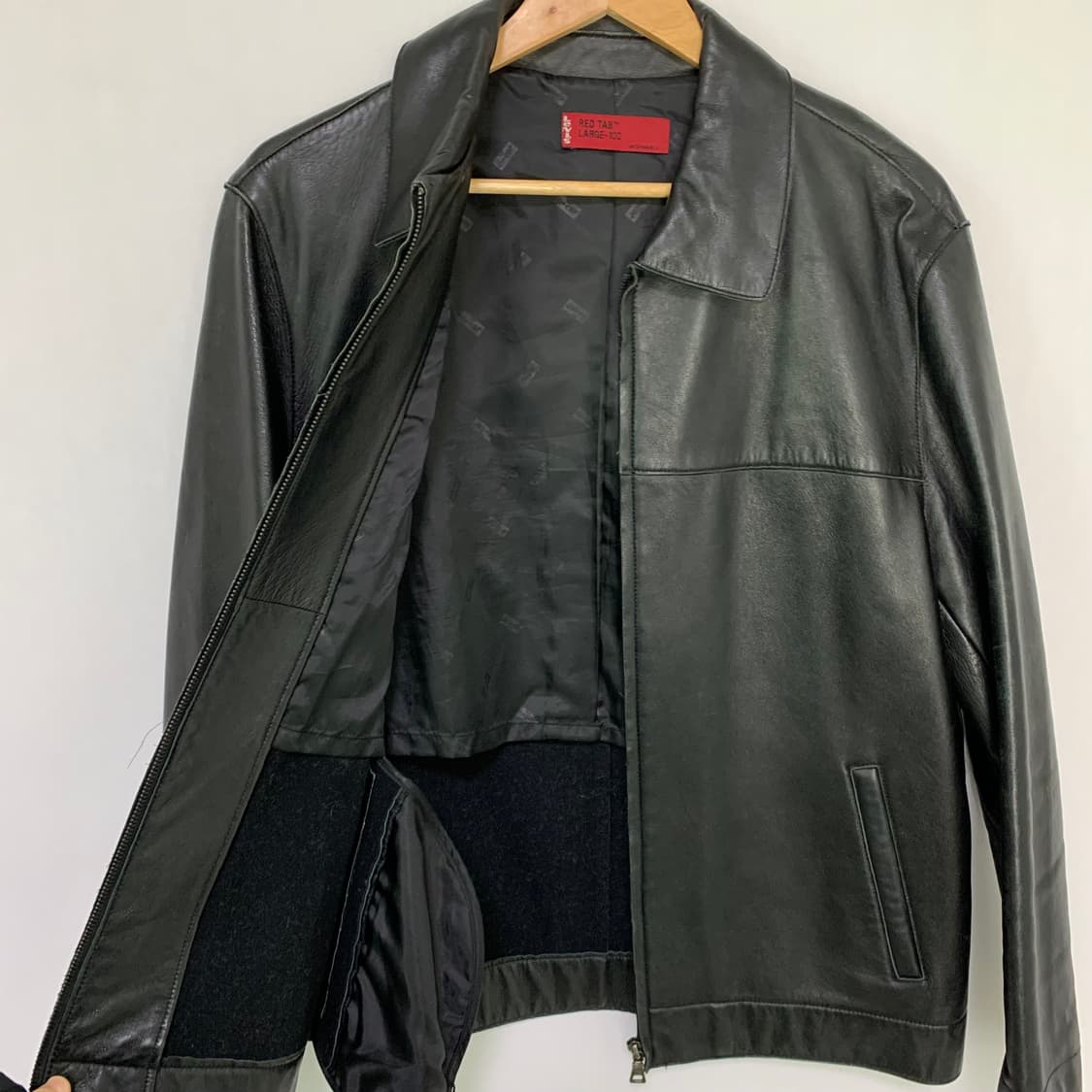 리바이스 레드탭 리얼레더 빈티지 양가죽 자켓 블랙 100 L 상품이미지5
