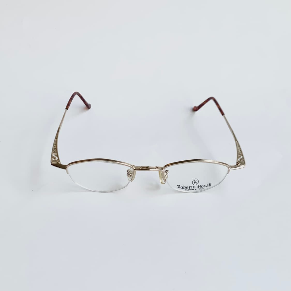 [픽키-720] 데드스탁 하프림 골드 메탈 호피 빈티지안경 상품이미지8