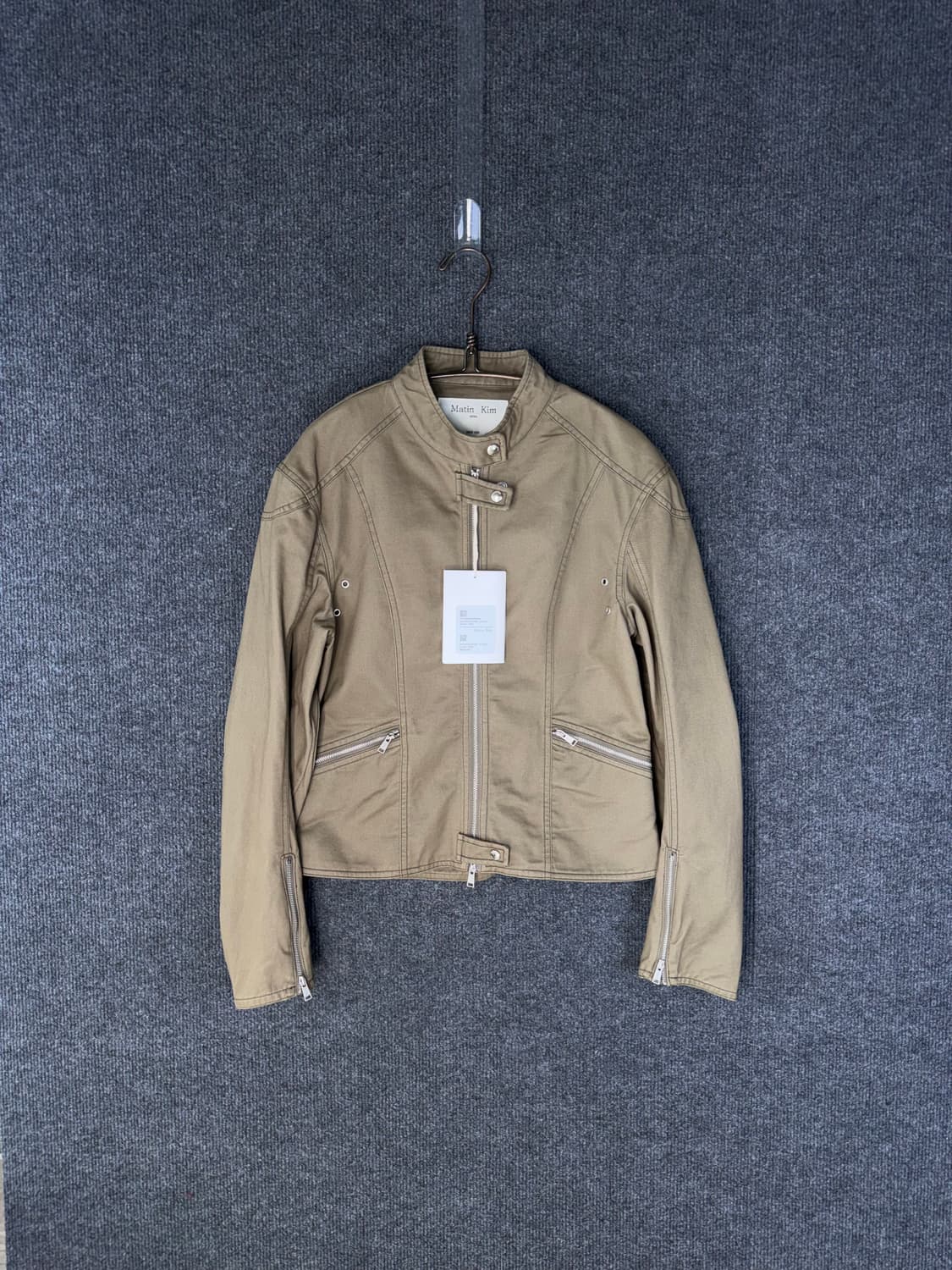 23ss 마뗑킴 코튼 바이커자켓 상품이미지1