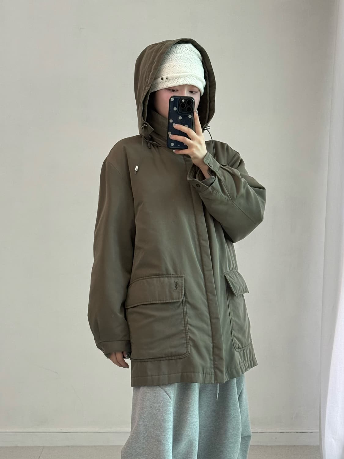 입생로랑 사파리 패딩 자켓 상품이미지4