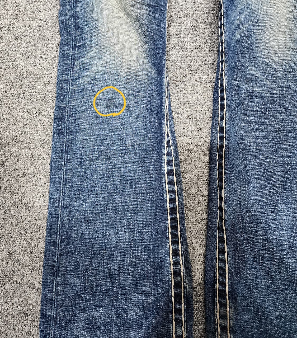 트루릴리젼 RICKY SUPER T 리키슈퍼티 스티치 데님팬츠 바지 28 상품이미지5