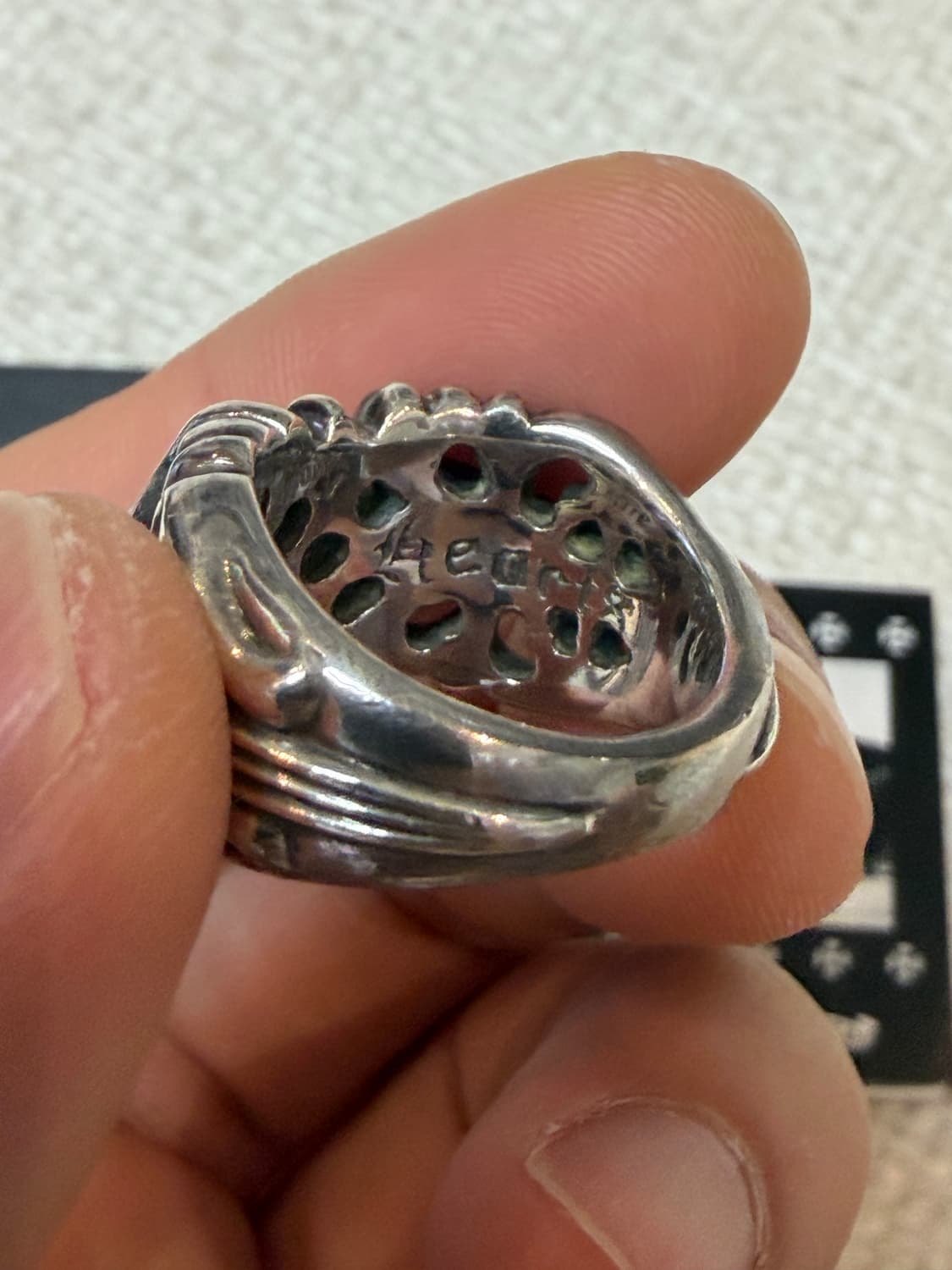 [US8, 한국17호] 크롬하츠 K&T 케이앤티 링 상품이미지9