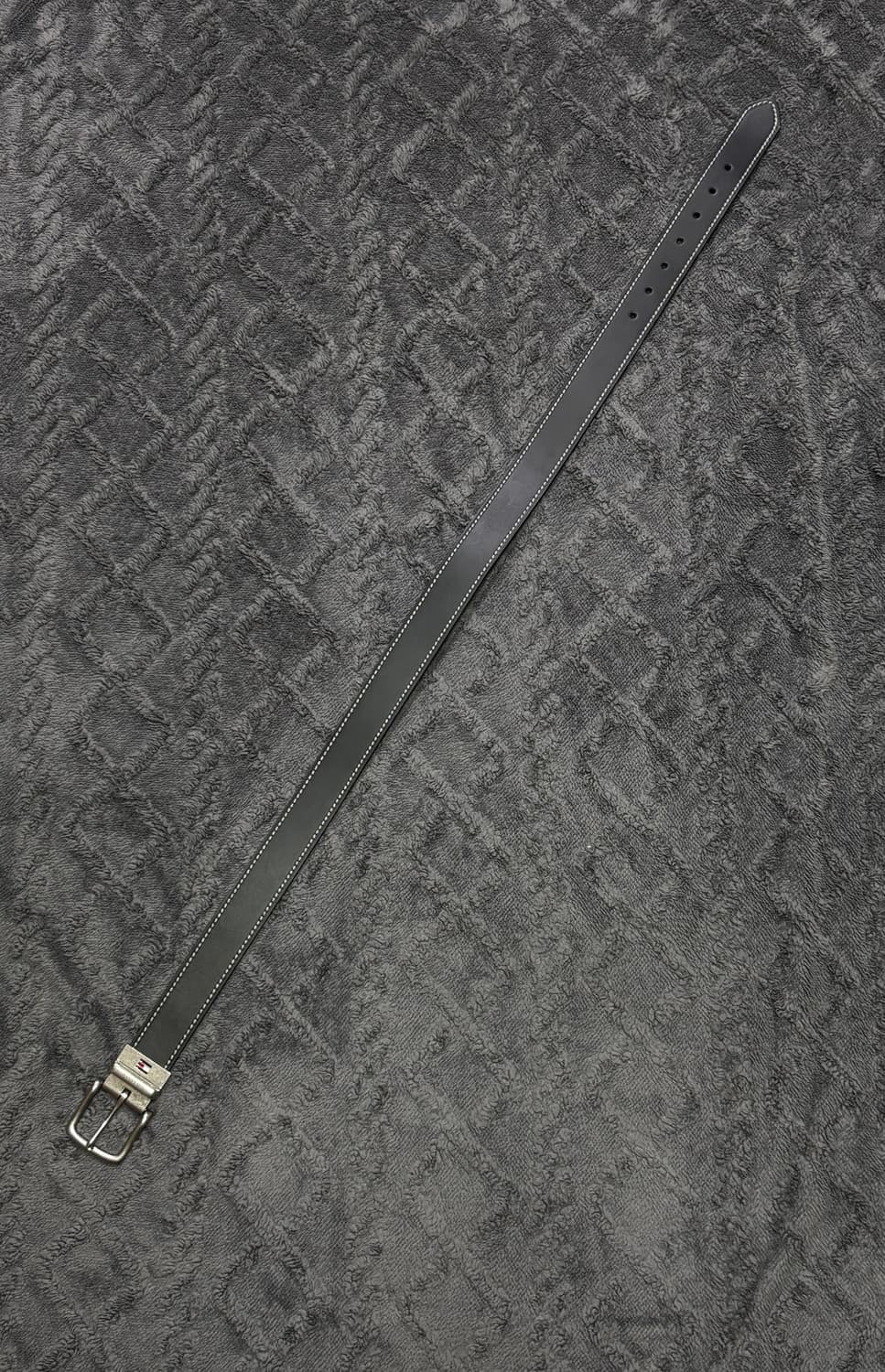 타미힐피거 블랙 스티치 레더 벨트 상품이미지3