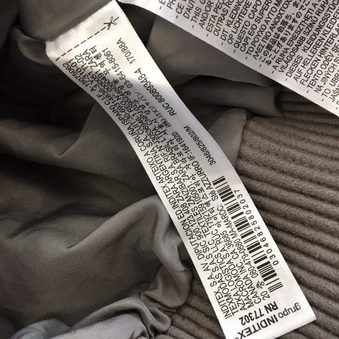 자라 페이크퍼 가먼트 오버 블루종점퍼 M 상품이미지5