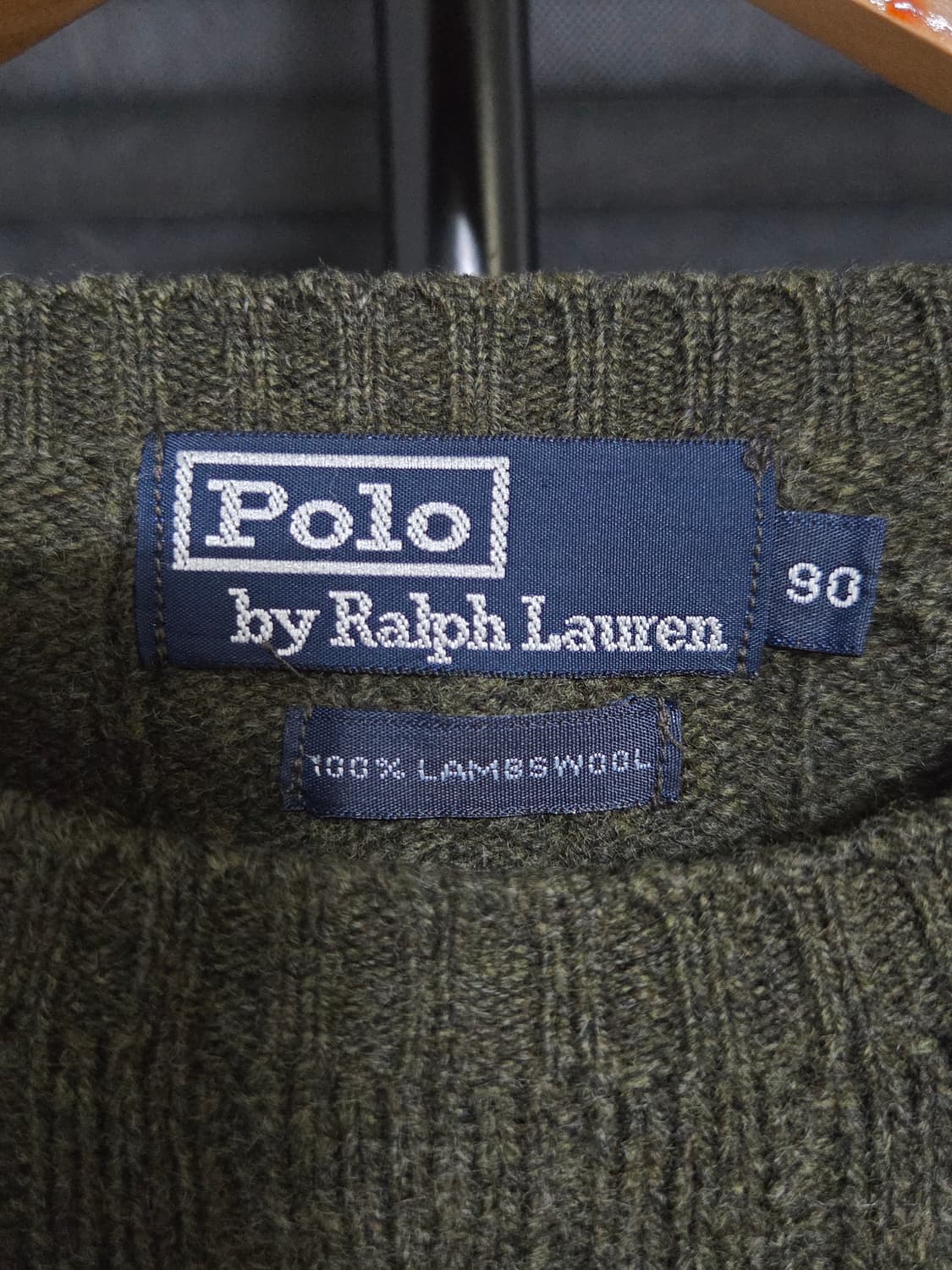 [폴로 랄프로렌] 램스울 케이블 크루넥 니트 스웨터 | 00068 상품이미지3