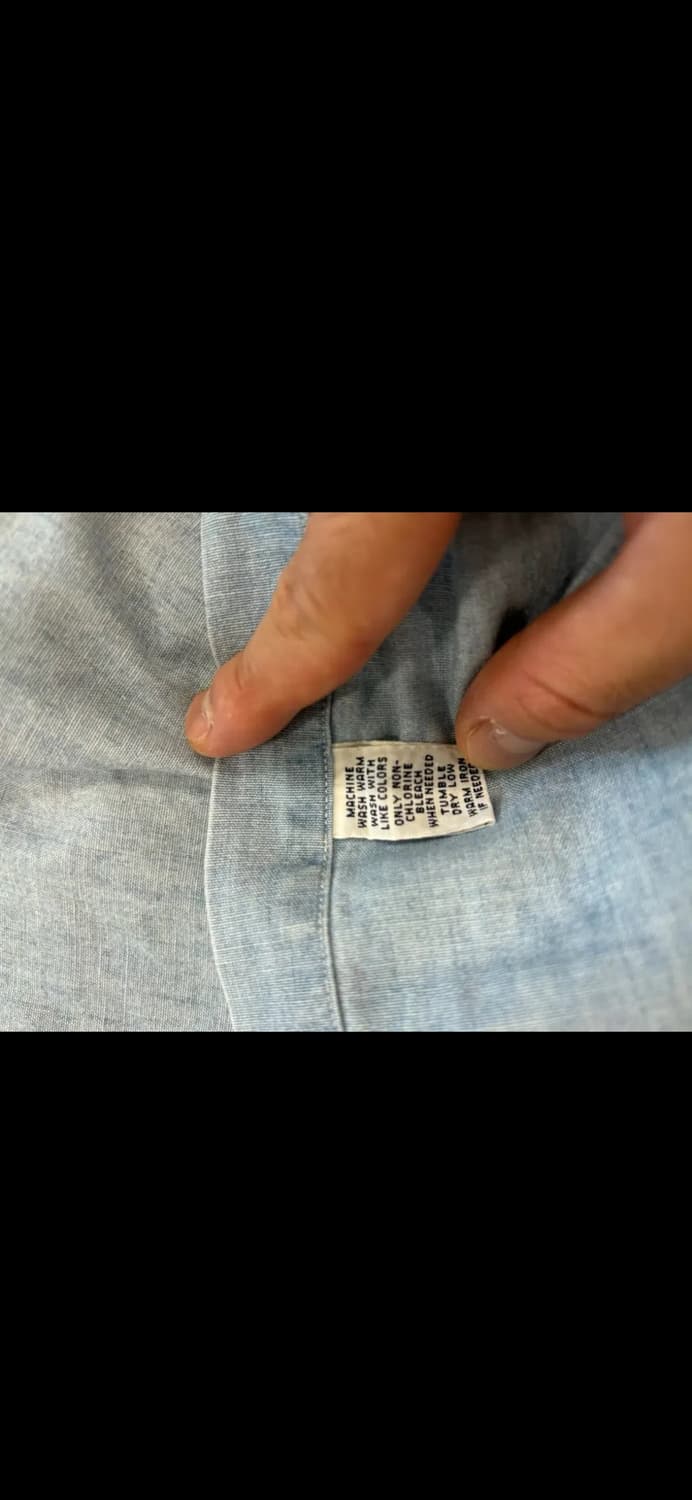 [S, 100] 폴로 랄프로렌 덩가리 워크셔츠 샴브레이 상품이미지4