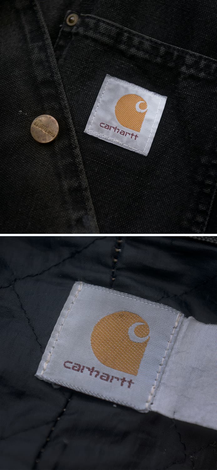 칼하트 OG 초어 코트 자켓 블랙 샌드스톤 (XL / 105+) 상품이미지10