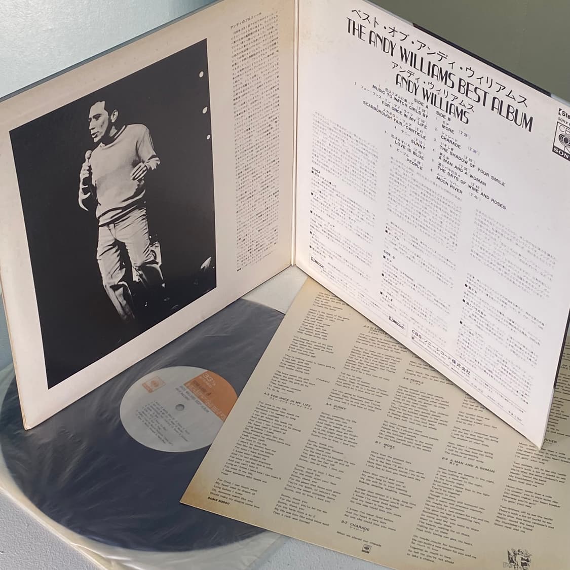 (중고LP-팝) Andy Williams -Best Album 상품이미지3