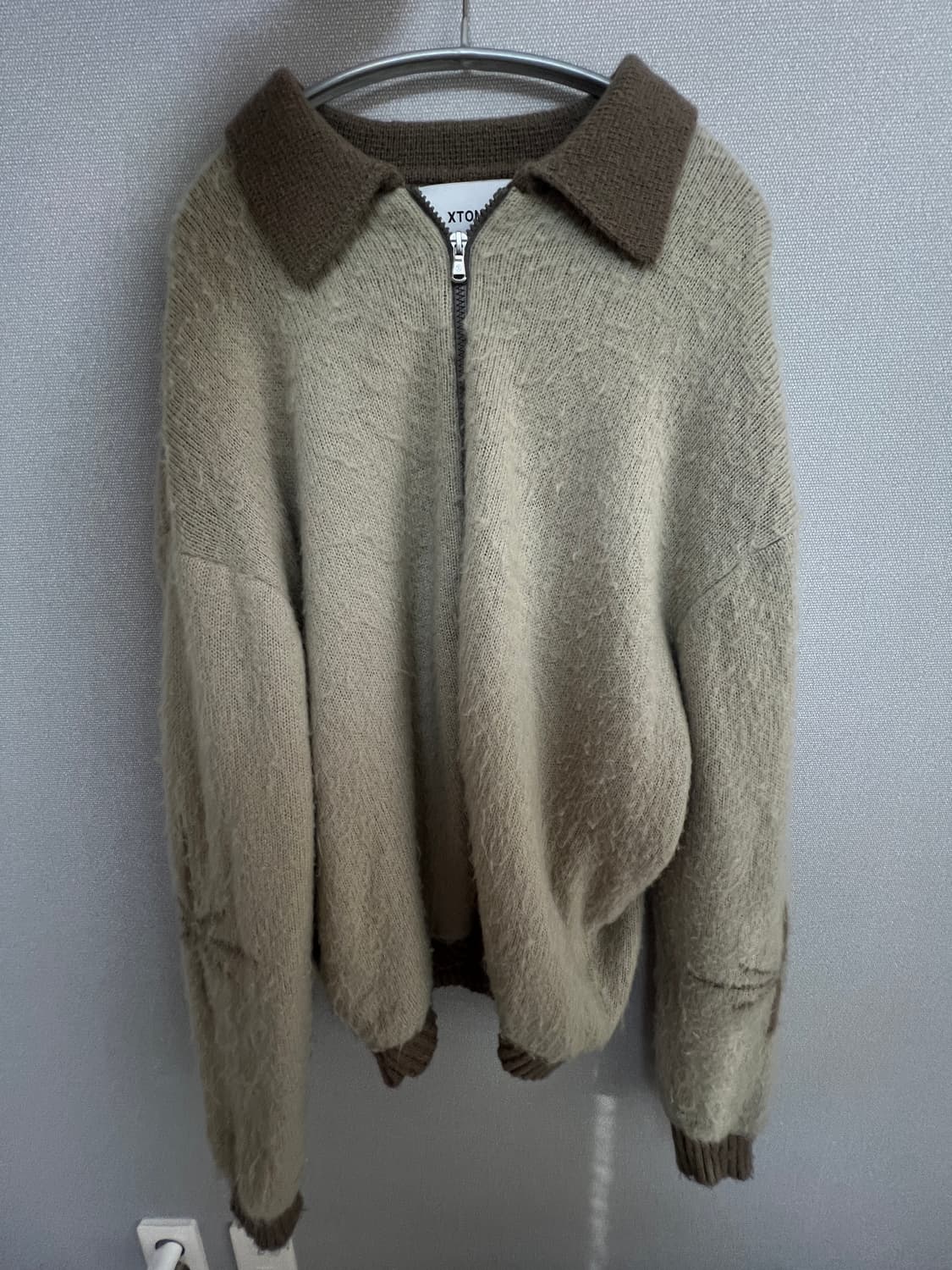 엑스톤즈 니트집업 상품이미지2