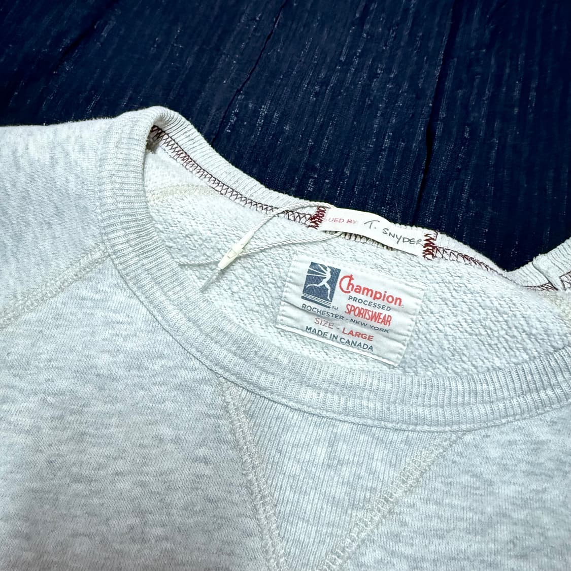 챔피온 x 토드 스나이더 포켓 스웻셔츠 (50s 복각) L 상품이미지4