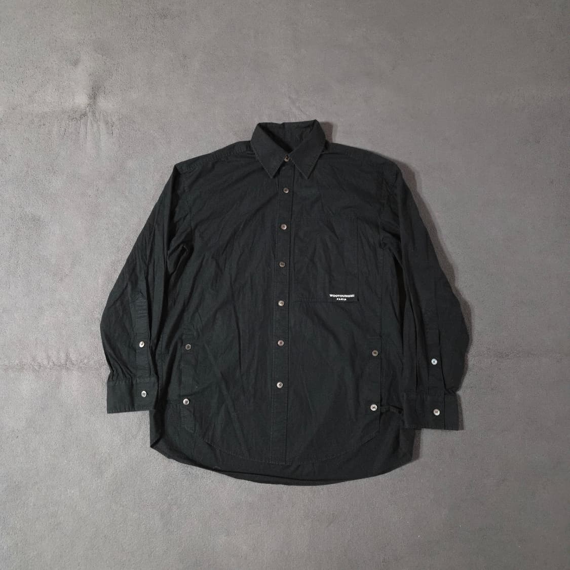 우영미 여성 백 레더 로고 셔츠 38 (남성95) 상품이미지1