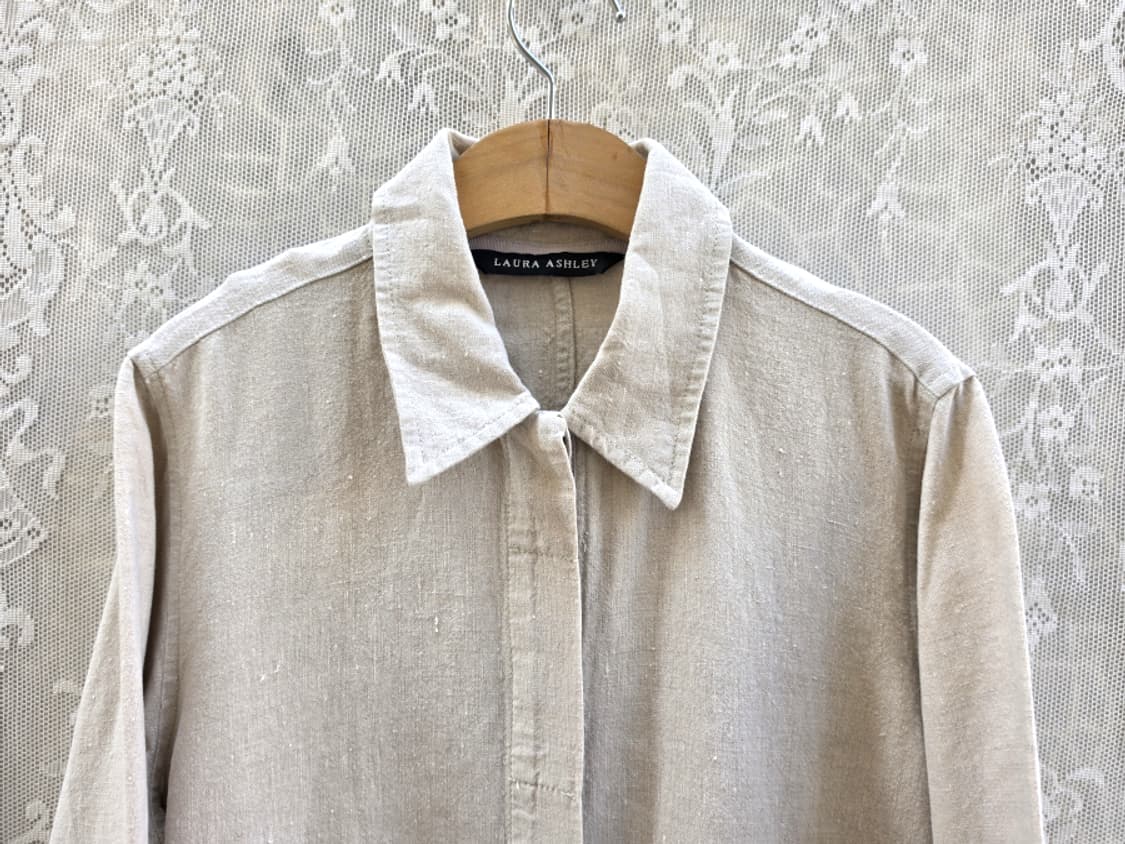 로라애슐리 셔츠형 리넨 자켓 상품이미지2