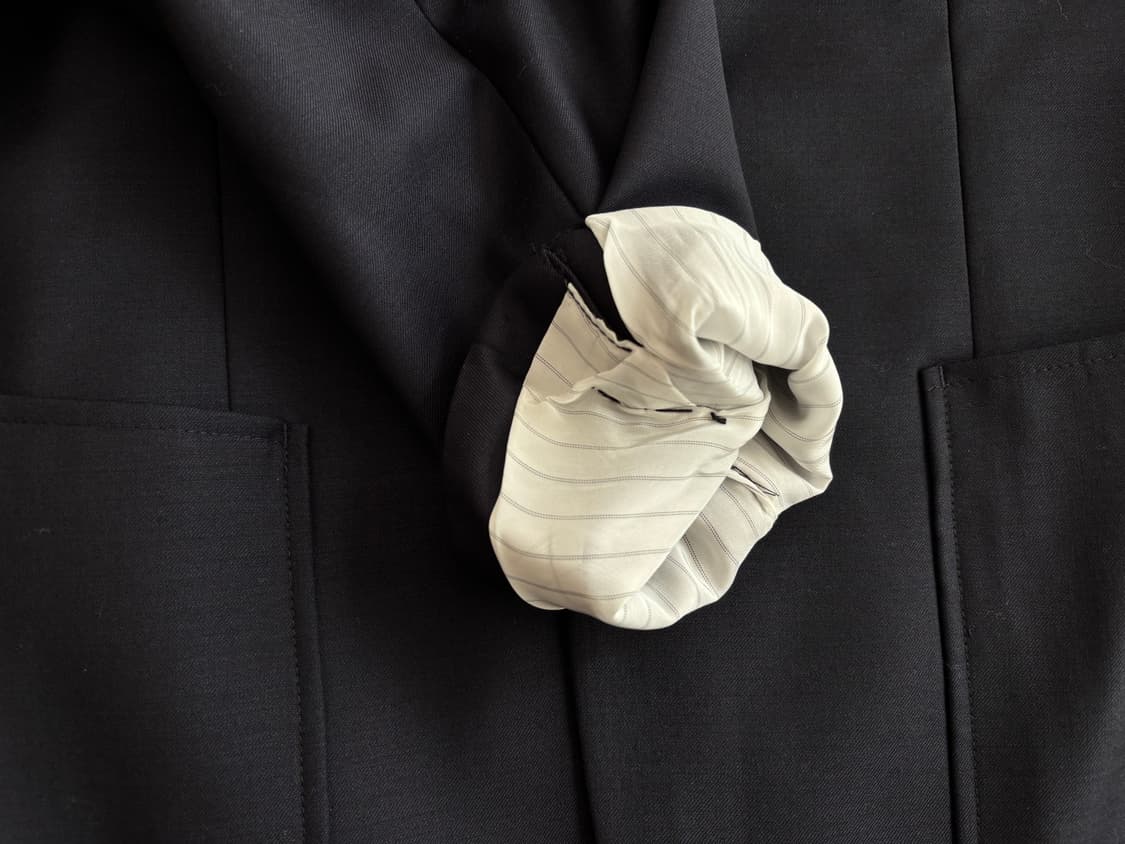 반츠 모 금장 3B 싱글블레이저 S 네이비 상품이미지4