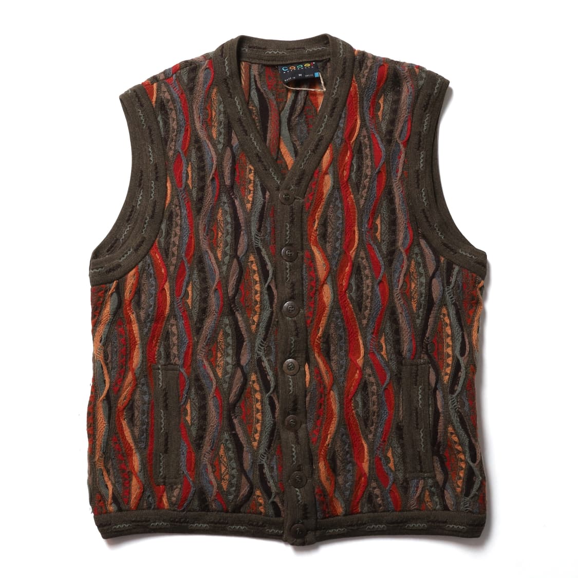 쿠지 Coogi Cable Knit Button Vest 

 상품이미지1