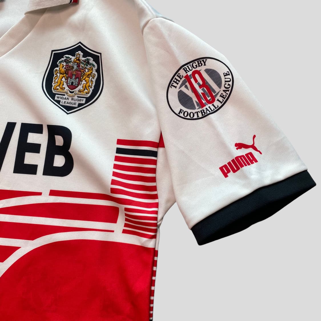 (M)94-95 퓨마 위건워리어스 럭비리그 저지 상품이미지5