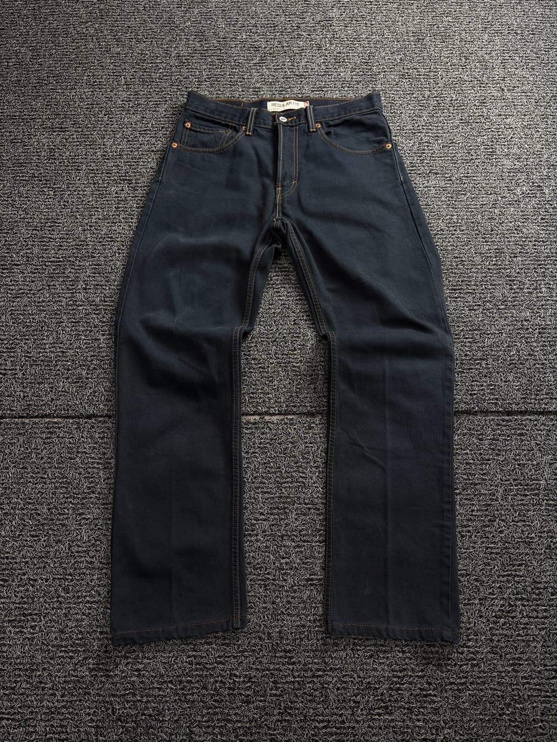 리바이스 505 레귤러핏 블랙 데님 팬츠 1771 상품이미지2