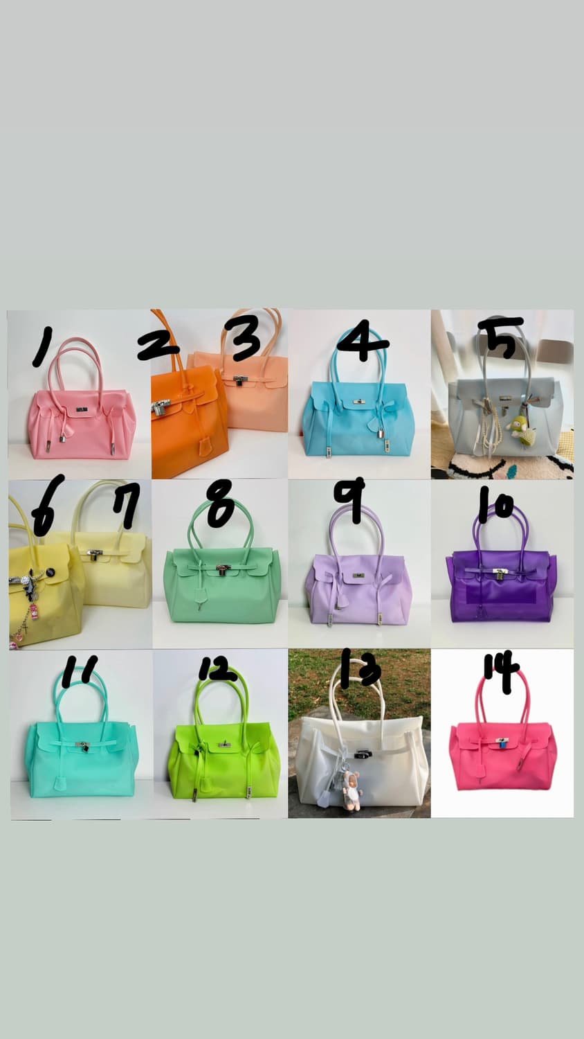 젤리퍼킨백 젤리백 젤리버킨 kiikii jelly bag 상품이미지2