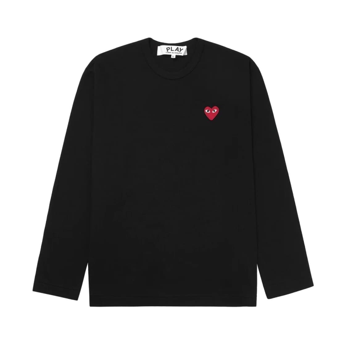 꼼데가르송 롱슬리브 긴팔티 블랙/화이트 새상품 상품이미지2